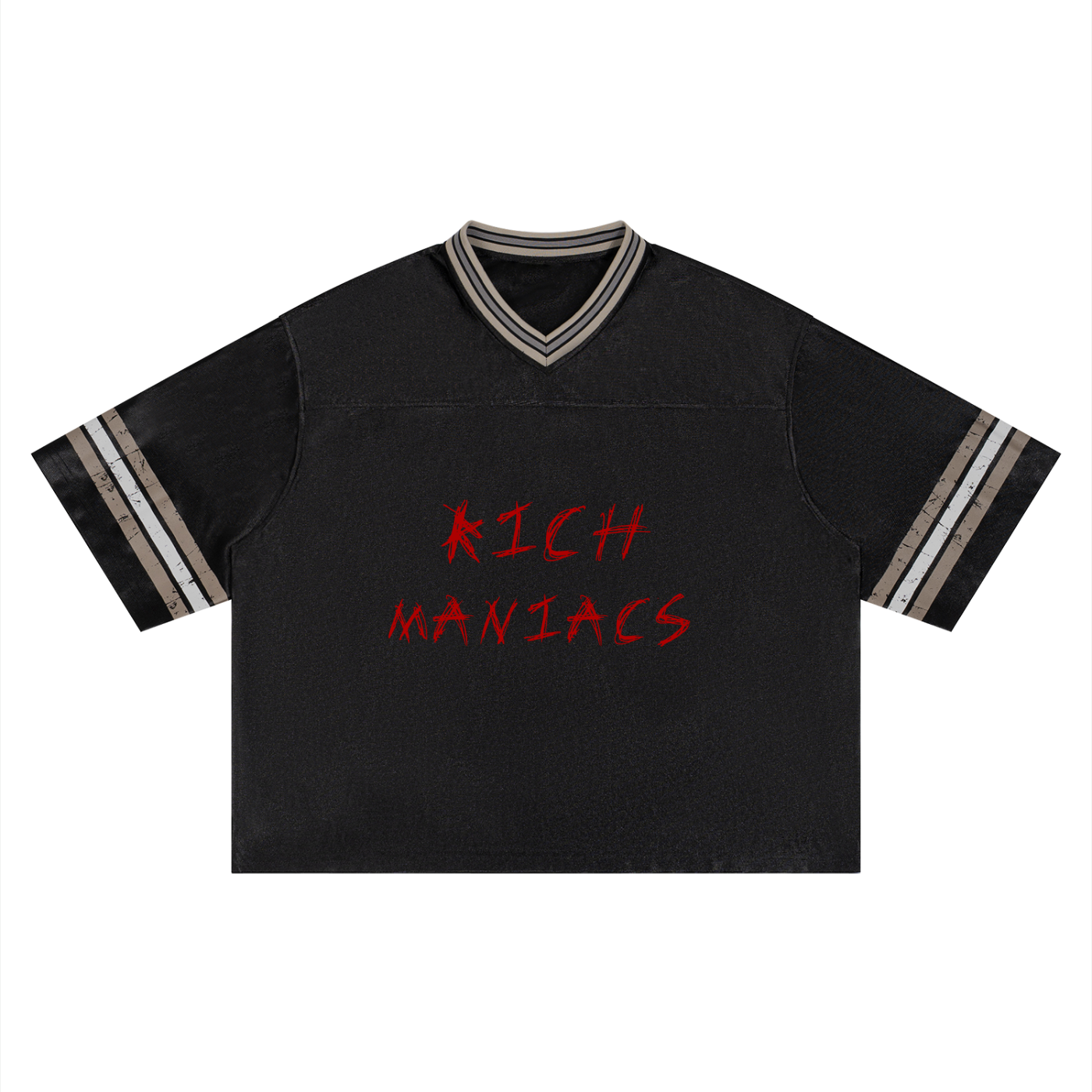 Unisex Boxy Striped Soccer Jersey