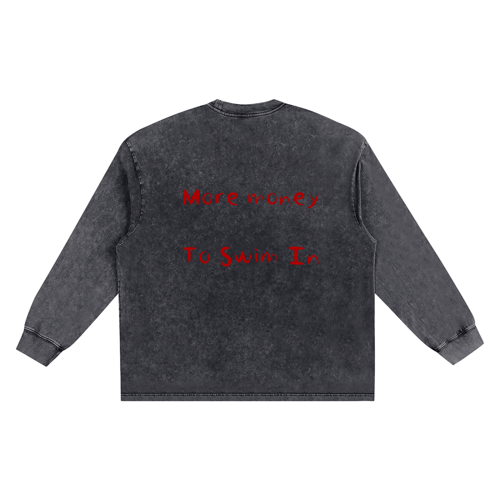 Snow Washed Frayed Edge T-Shirt