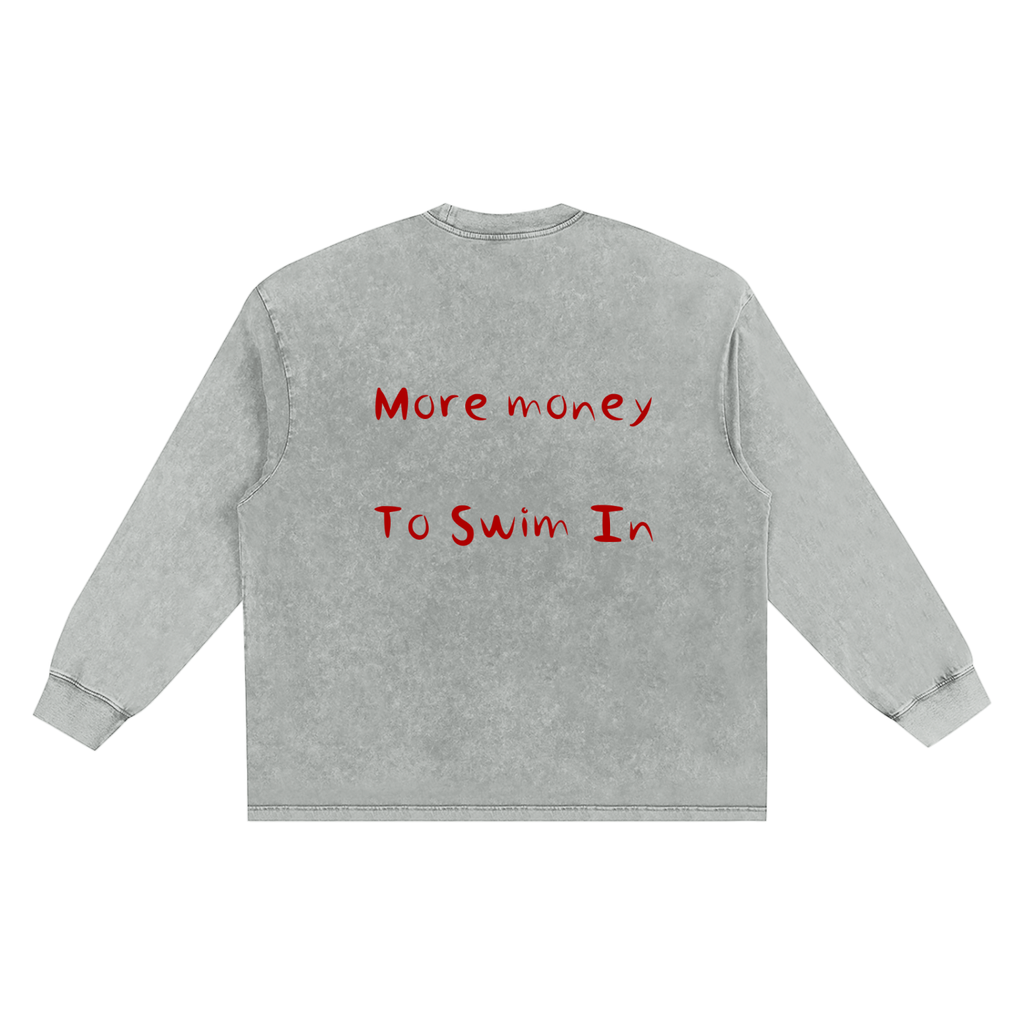 Snow Washed Frayed Edge T-Shirt
