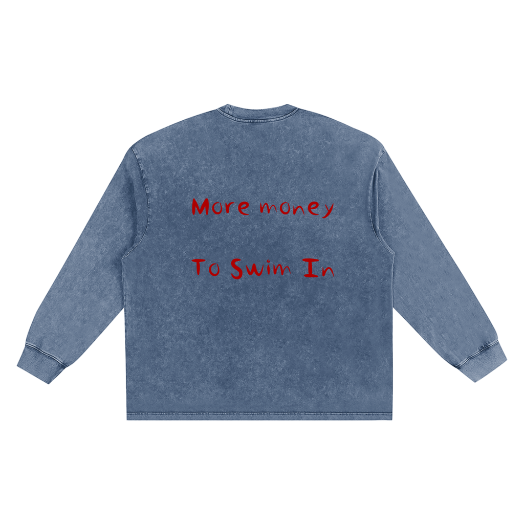 Snow Washed Frayed Edge T-Shirt