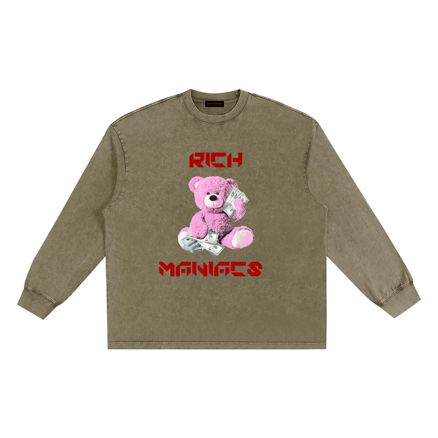 Snow Washed Frayed Edge T-Shirt